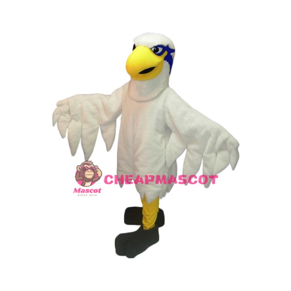 Superb White Hawk Mascot Costume