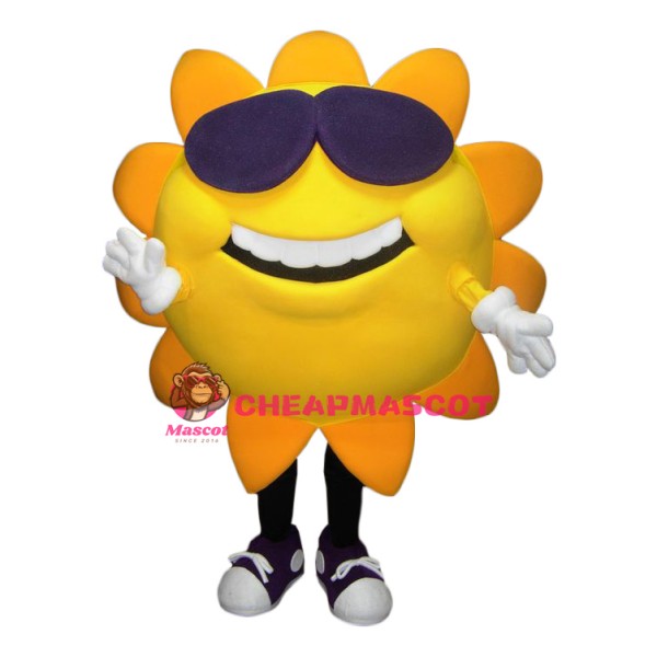 Happy Sun Flower Mascot Costume