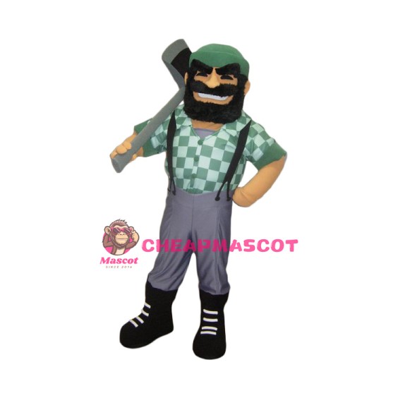 Superb Lumberjack Mascot Costume