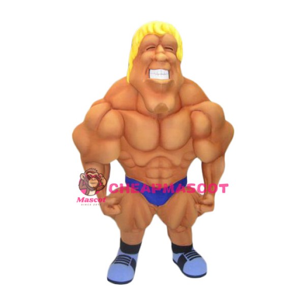 Superb Muscle Man Mascot Costume