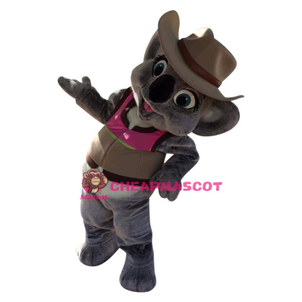 Cowboy Koala Mascot Costume