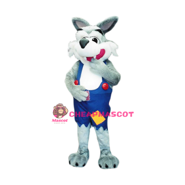 Friendly Wolf Mascot Costume