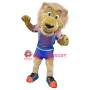 Friendly College Lion Mascot Costume