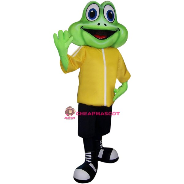 Superb Friendly Frog Mascot Costume