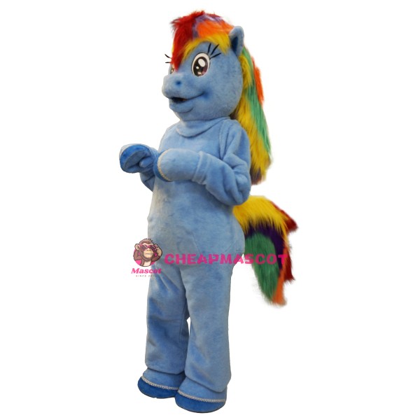 Rainbow Pony Mascot Costume
