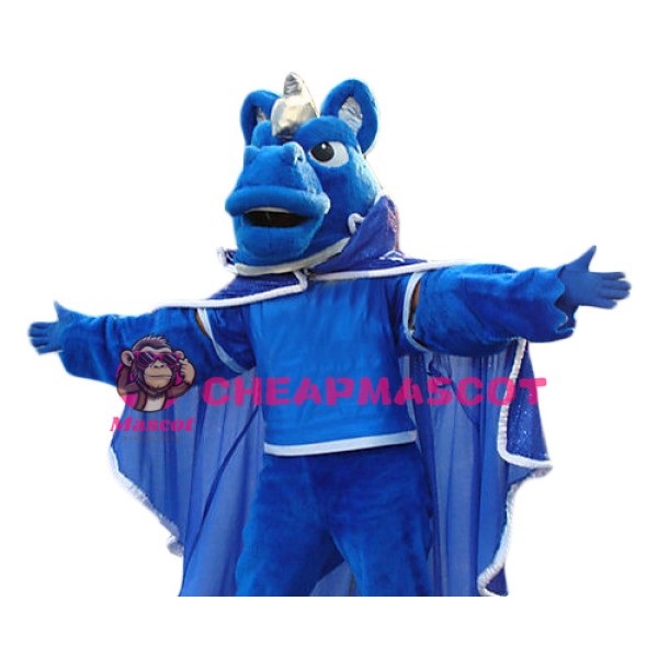 Blue Unicorn Horse Mascot Costume