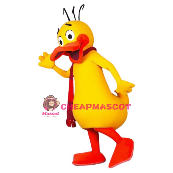 Happy Lightweight Yellow Duck Mascot Costume