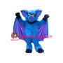 Blue Bat Mascot Costume