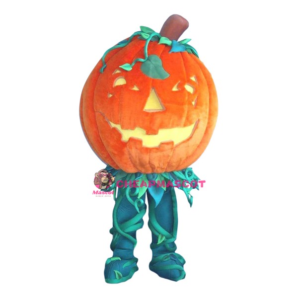 Halloween Pumpkin Man Mascot Costume