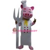 Pig Chef Mascot Costume