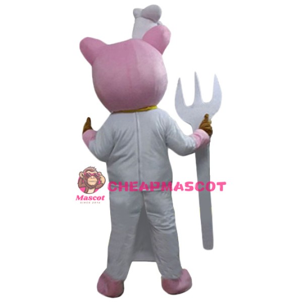 Pig Chef Mascot Costume
