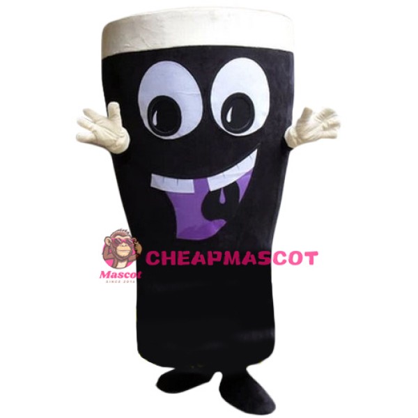 Happy Coffee Cup Mascot Costume