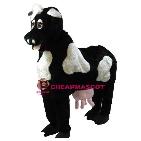 Lovely Black & White Horse Mascot Costume