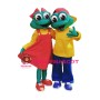 Lovely Frog Couple Mascot Costume