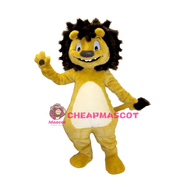 Friendly Little Lion Mascot Costume