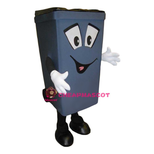 Superb Trash Can Mascot Costume