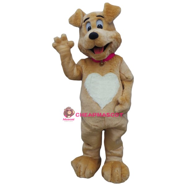 Superb Lovely Brown Dog Mascot Costume