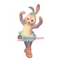 Dancing Grey Rabbit Mascot Costume