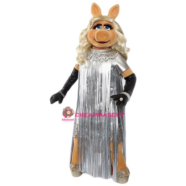 Superb Miss Piggy Mascot Costume