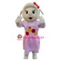 Superb White Sheep Mascot Costume