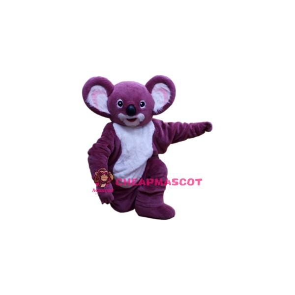 Purple Koala Mascot Costume