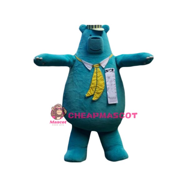Little Blue Bear Mascot Costume