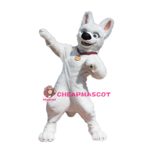 Superb Bolt Dog Mascot Costume