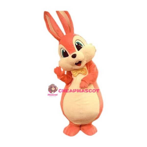 Superb Lovely Pink Rabbit Mascot Costume