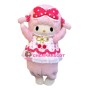 Superb Lovely Pink Sheep Mascot Costume