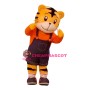 Happy Lightweight Cartoon Tiger Mascot Costume