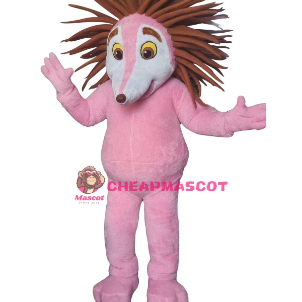 Pink Hedgehog Mascot Costume