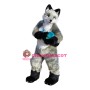 Superb Friendly Grey Wolf Mascot Costume