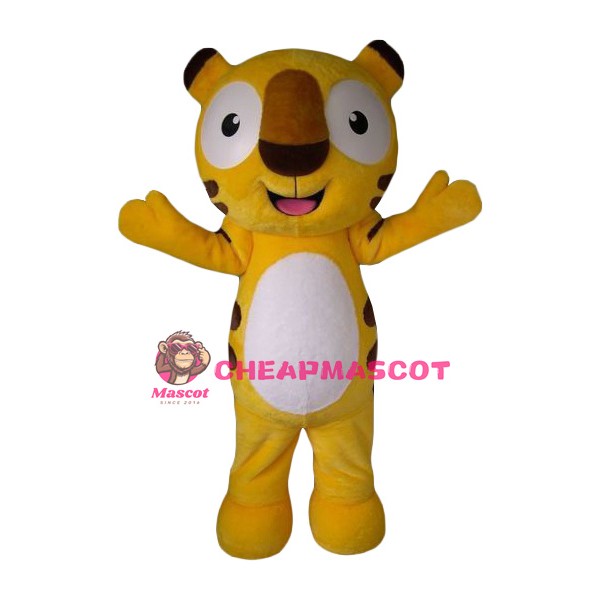 Affordable Happy Tiger Mascot Costume