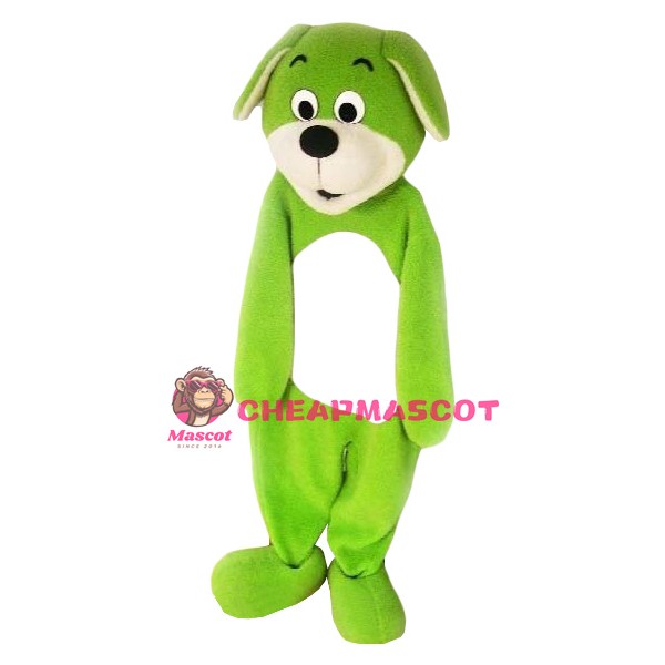 Lovely Green Dog Mascot Costume