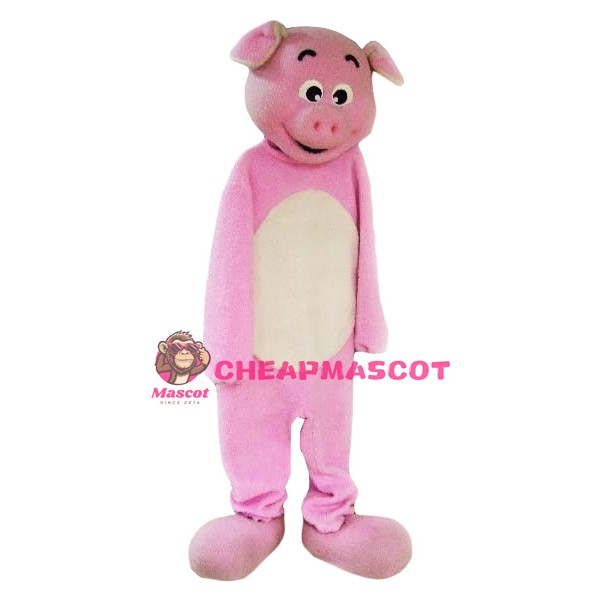Affordable Lovely Pink Pig Mascot Costume