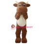 Lovely Brown Bull Mascot Costume