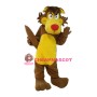 Brown & Yellow Wolf Mascot Costume