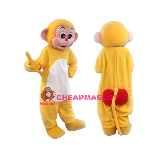 Superb Yellow Monkey Mascot Costume