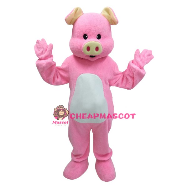 Superb Lovely Pink Pig Mascot Costume