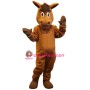 Friendly Brown Horse Mascot Costume