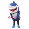 Superb Blue & White Shark Mascot Costume