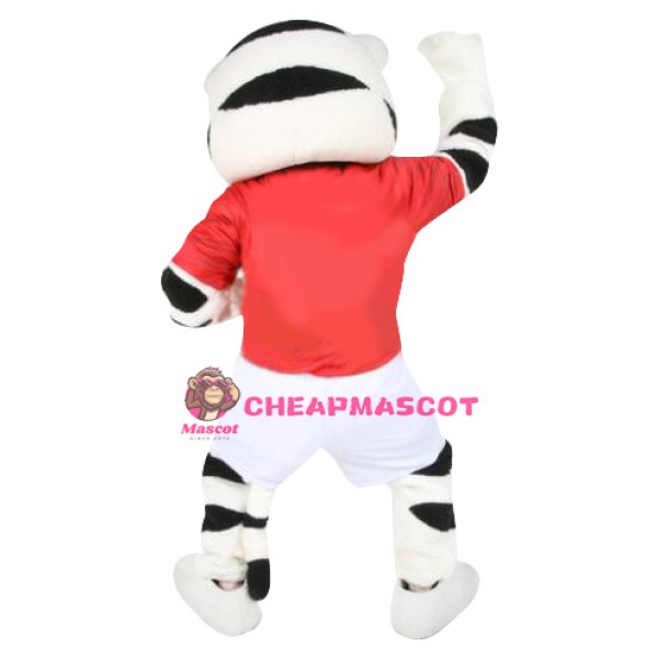 Sport White Tiger Mascot Costume