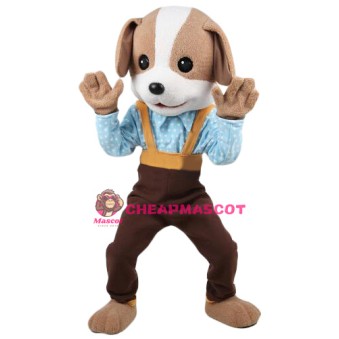 Lovely Brown & White Dog Mascot Costume