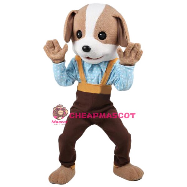 Lovely Brown & White Dog Mascot Costume