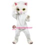 Lovely Lightweight White Cat Mascot Costume