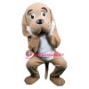 Lovable Brown & White Dog Mascot Costume