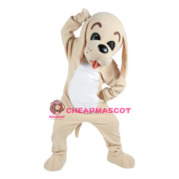 Lovable Brown Dog Mascot Costume