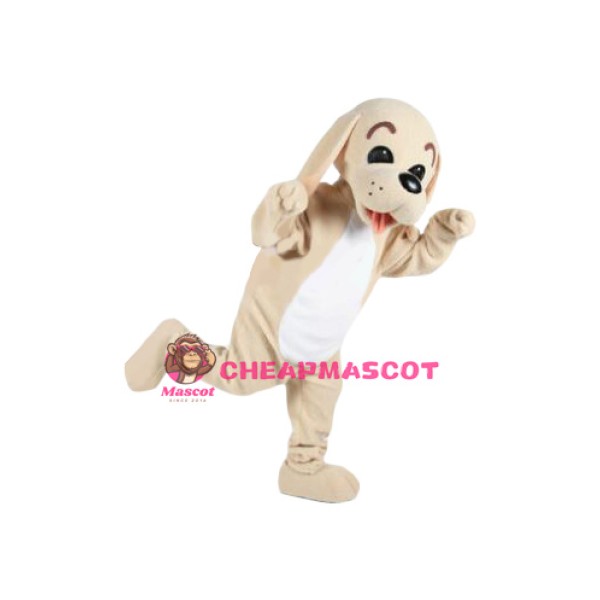 Lovable Brown Dog Mascot Costume