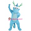 Superb Blue Dragon Mascot Costume