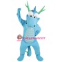 Superb Blue Dragon Mascot Costume